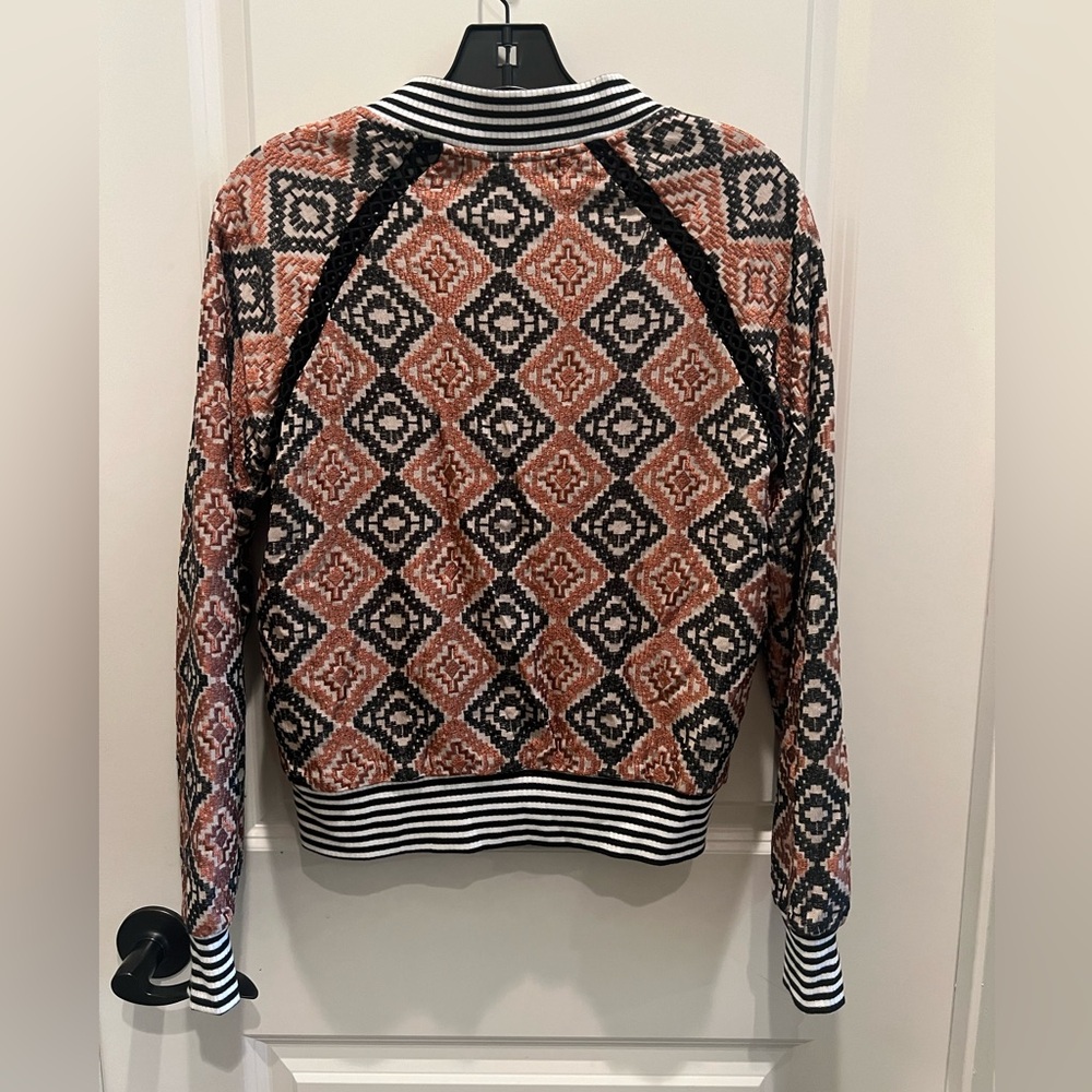 Saltwater Luxe jacket-size XS Geometric Pattern